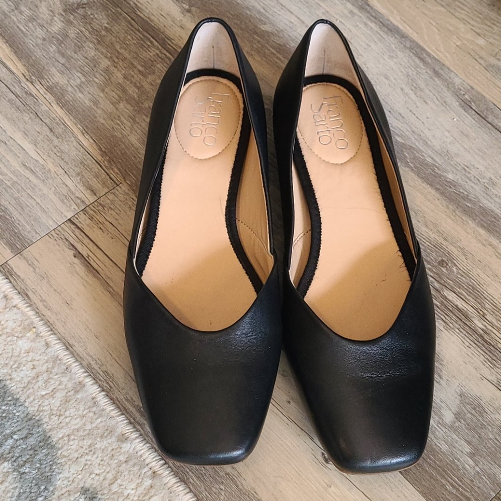 Franco Sarto Black Flats